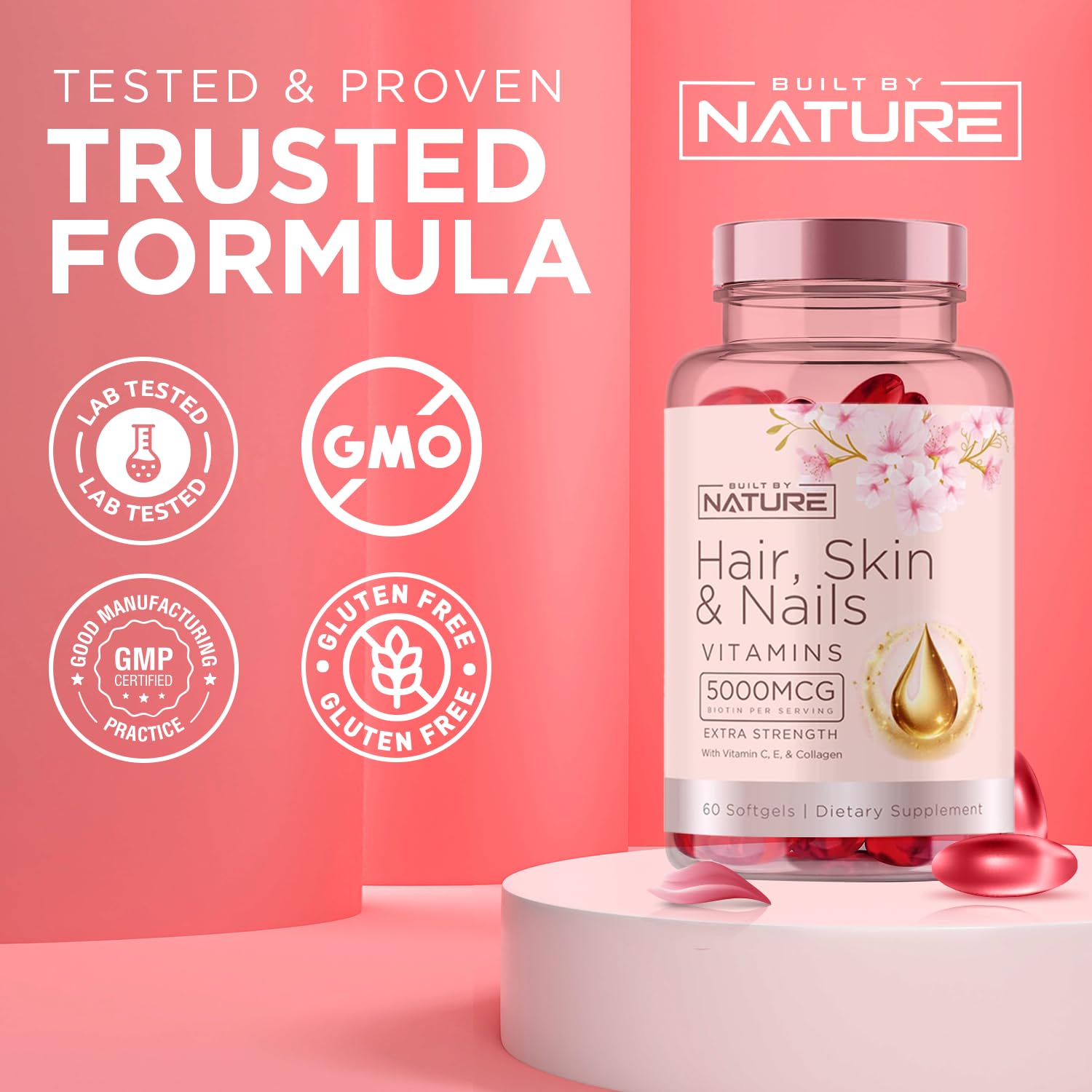 Foto 5 pulgar | Suplemento Fabricado Por La Naturaleza, Vitaminas Para Cabello, Piel Y Uñas, 60 G - Venta Internacional.
