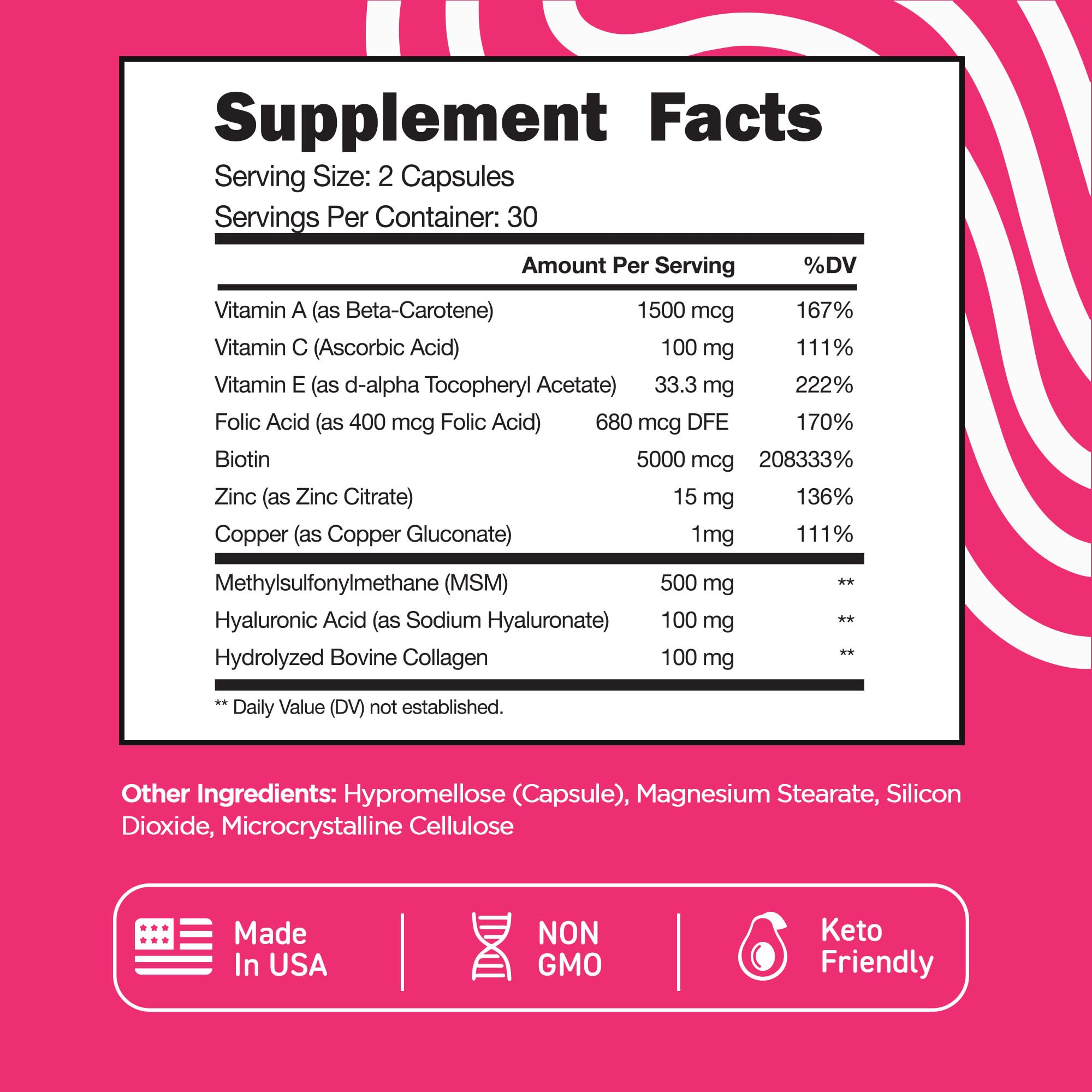 Foto 6 pulgar | Suplemento Vital Vitamins, Complejo De Biotina, 5000 Mcg, 60 Cápsulas - Venta Internacional.