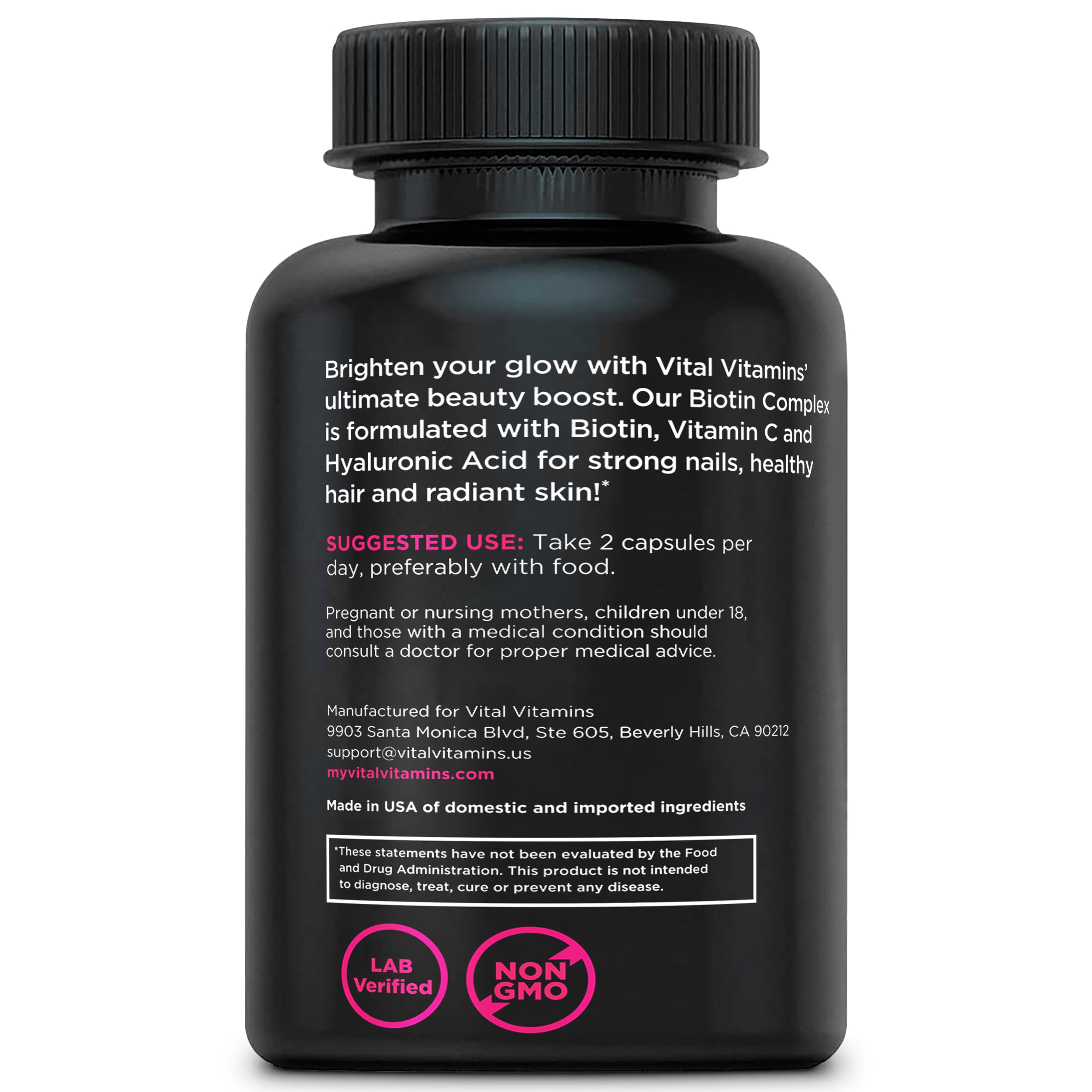 Foto 8 pulgar | Suplemento Vital Vitamins, Complejo De Biotina, 5000 Mcg, 60 Cápsulas - Venta Internacional.
