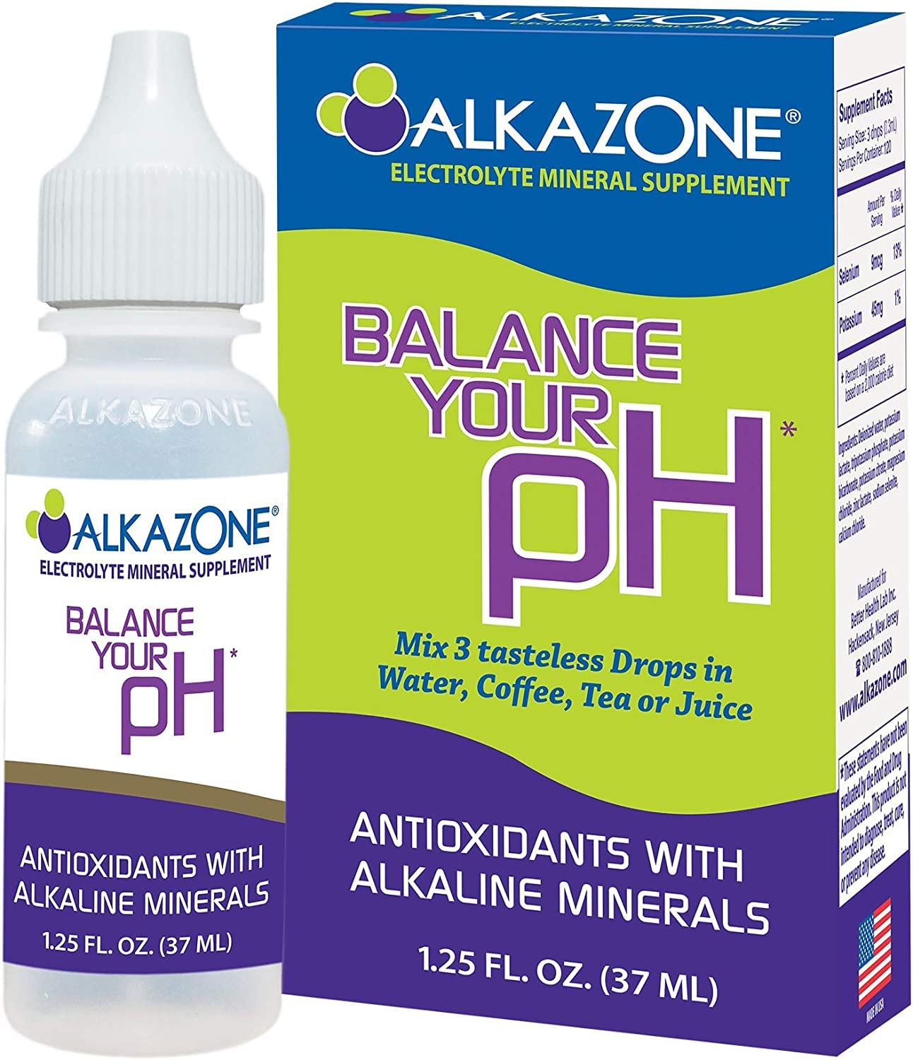Foto 2 pulgar | Dotes Alcalinas Alkazone Para Aumentar El Ph, 37 Ml, Paquete De 3 - Venta Internacional.