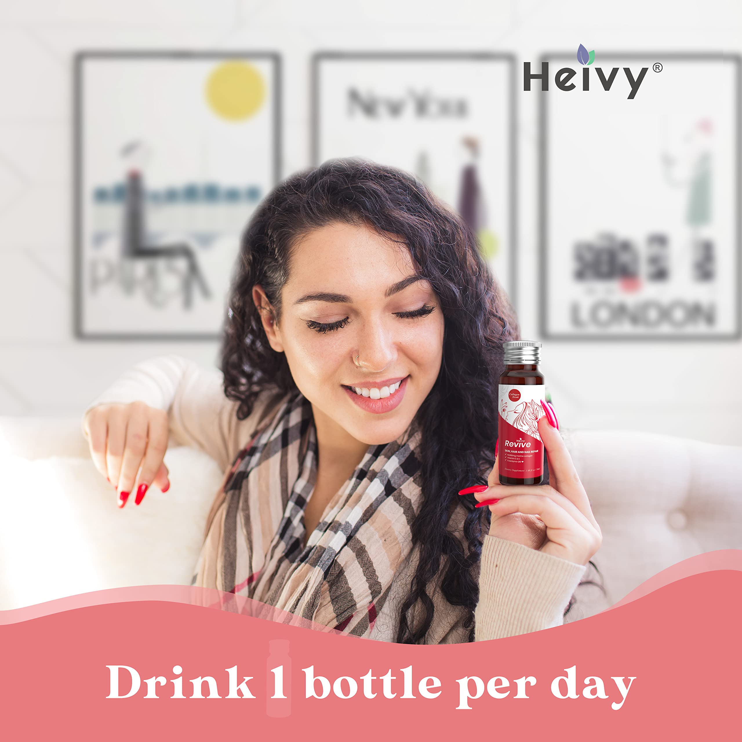 Foto 6 pulgar | Bebida De Colágeno Heivy Liquid Para Mujer, 50 Ml Con 10.000 Mg De Colla - Venta Internacional.