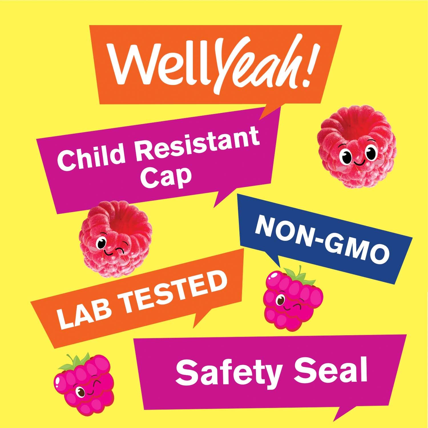 Foto 5 | Gomitas De Biotina Wellyeah Kids De 5000 Mcg Para Cabello, Piel Y Uñas, 60 - Venta Internacional.