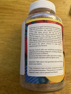 Foto 6 | Gummies The Cbd Guru, Cáñamo Orgánico De Alta Potencia Para Adultos Y Vegano - Venta Internacional.