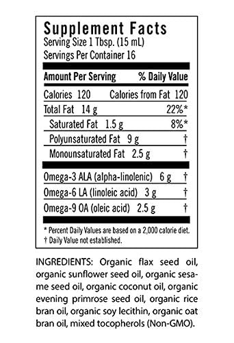 Foto 3 pulgar | Mezcla De Aceites Omega 369 Flora Udo's Choice, Botella De Vidrio De 250 Ml - Venta Internacional.