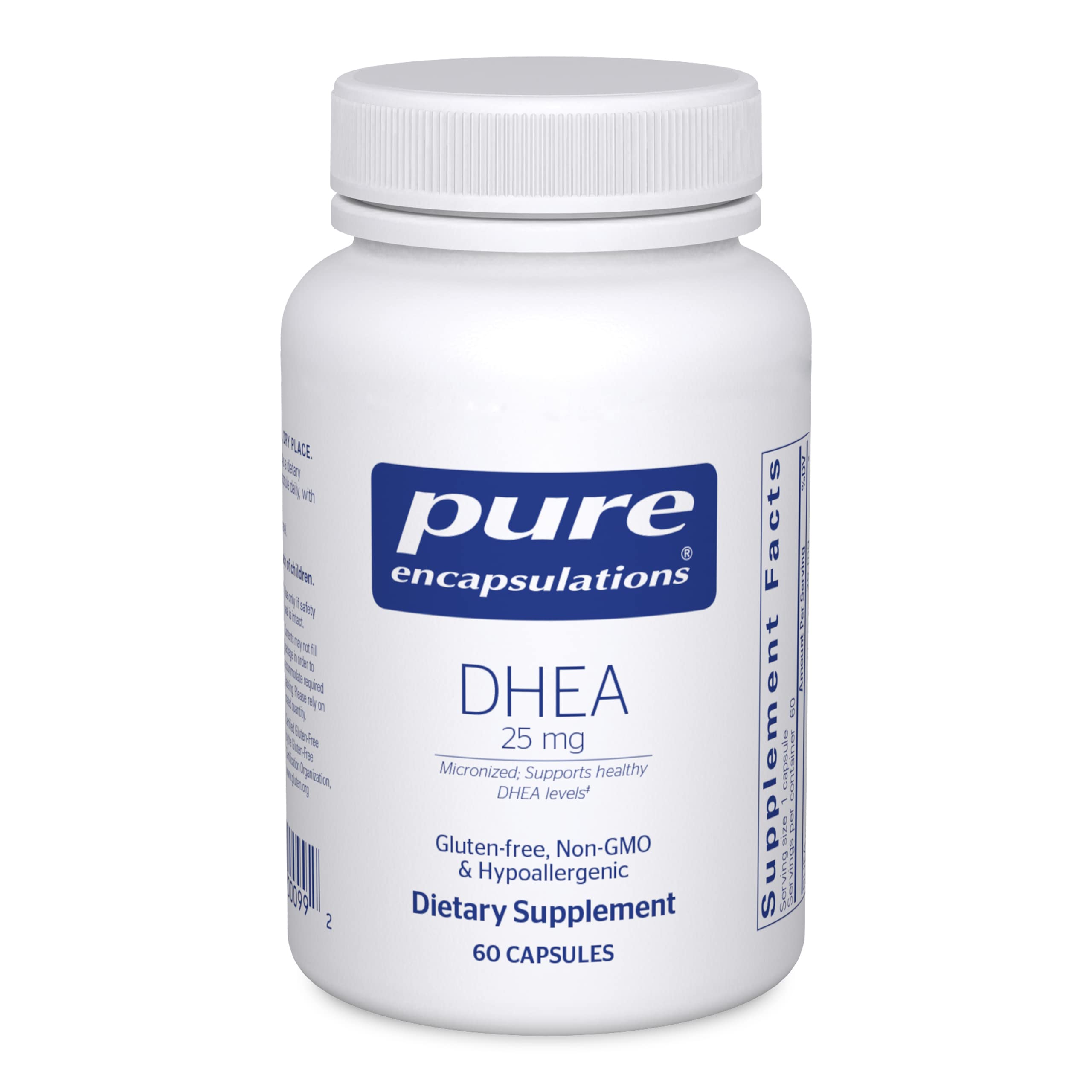 Foto 2 pulgar | Suplemento De 25 Mg De Dhea De Pure Encapsulations Para El Equilibrio Hormonal - Venta Internacional.