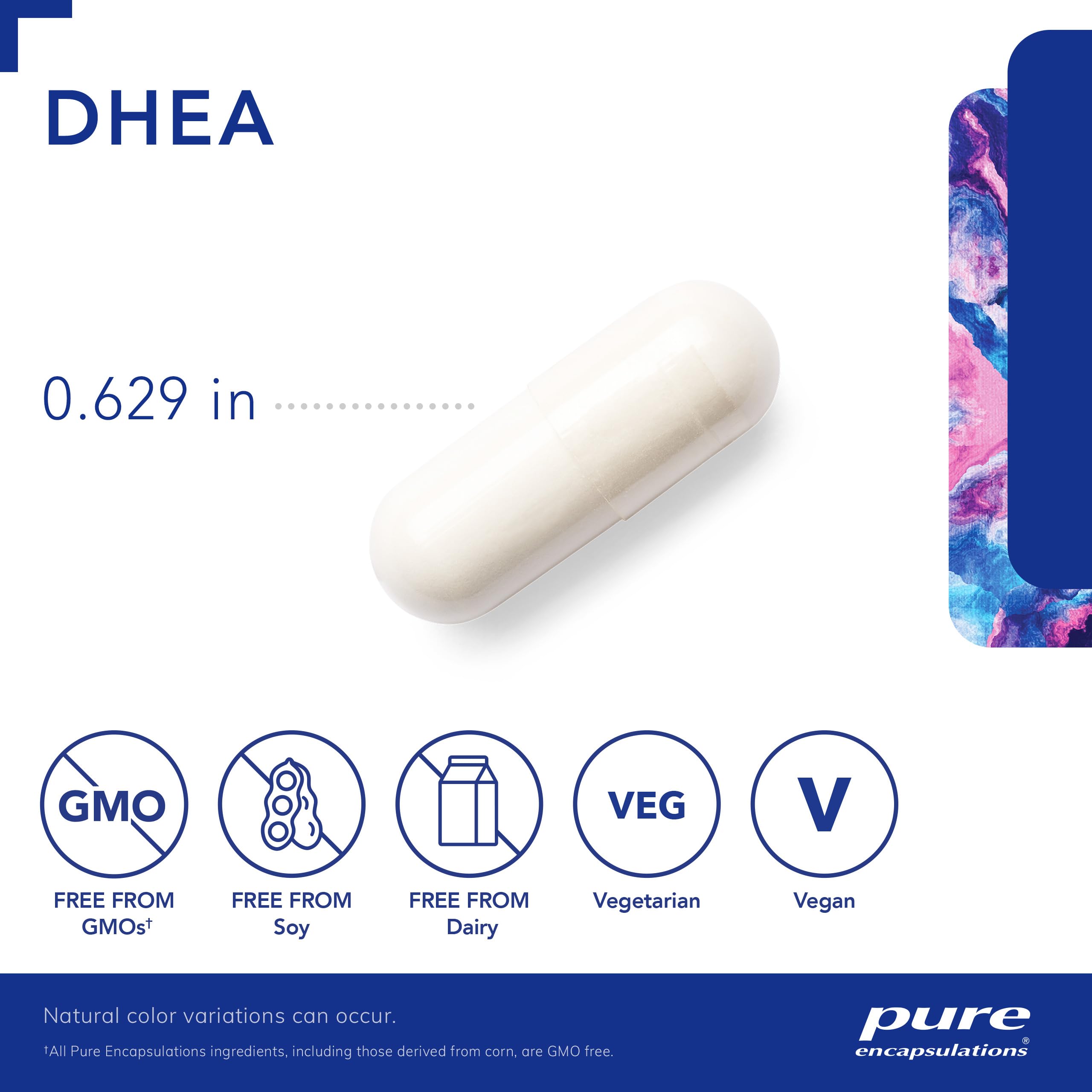 Foto 4 pulgar | Suplemento De 25 Mg De Dhea De Pure Encapsulations Para El Equilibrio Hormonal - Venta Internacional.