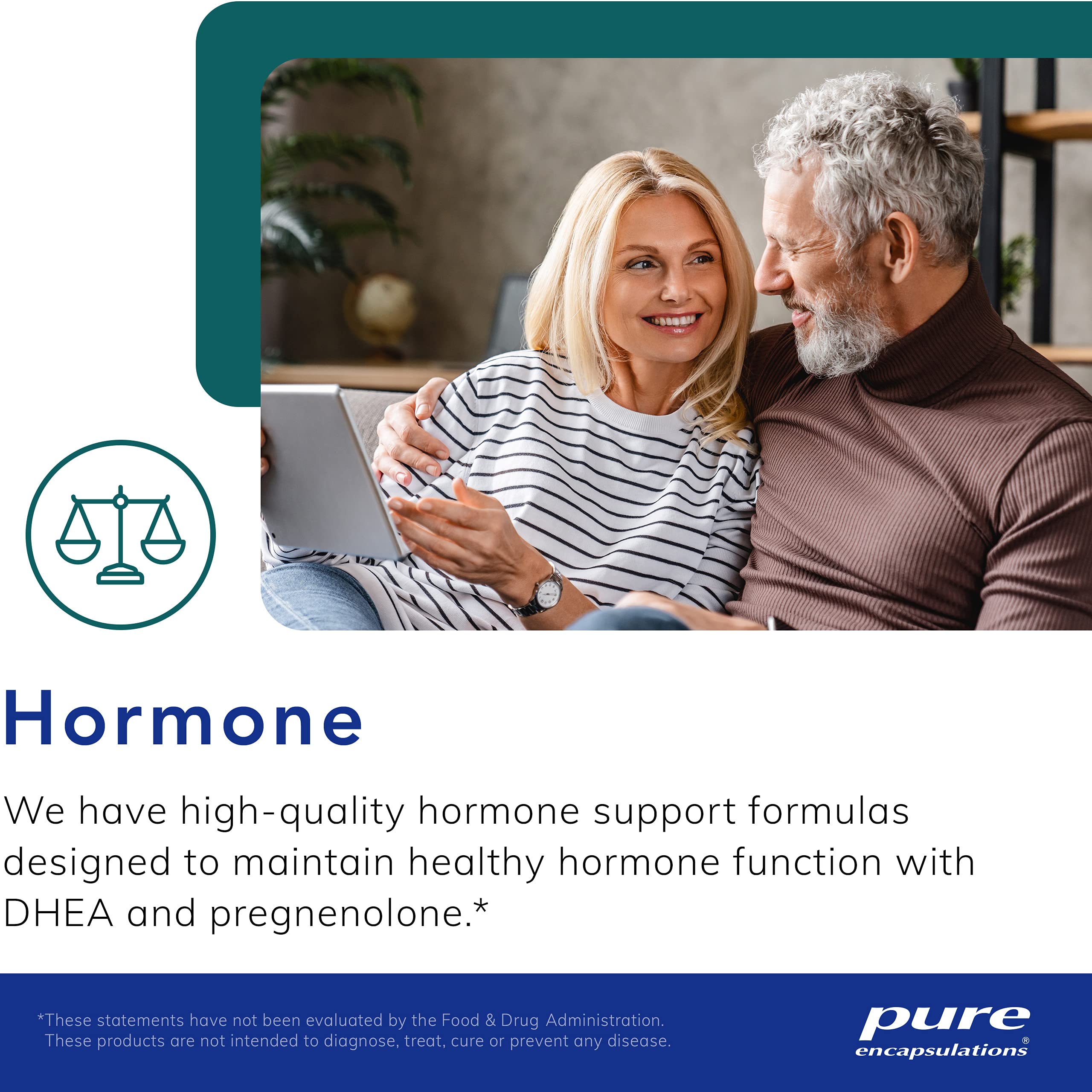 Foto 6 pulgar | Suplemento De 25 Mg De Dhea De Pure Encapsulations Para El Equilibrio Hormonal - Venta Internacional.