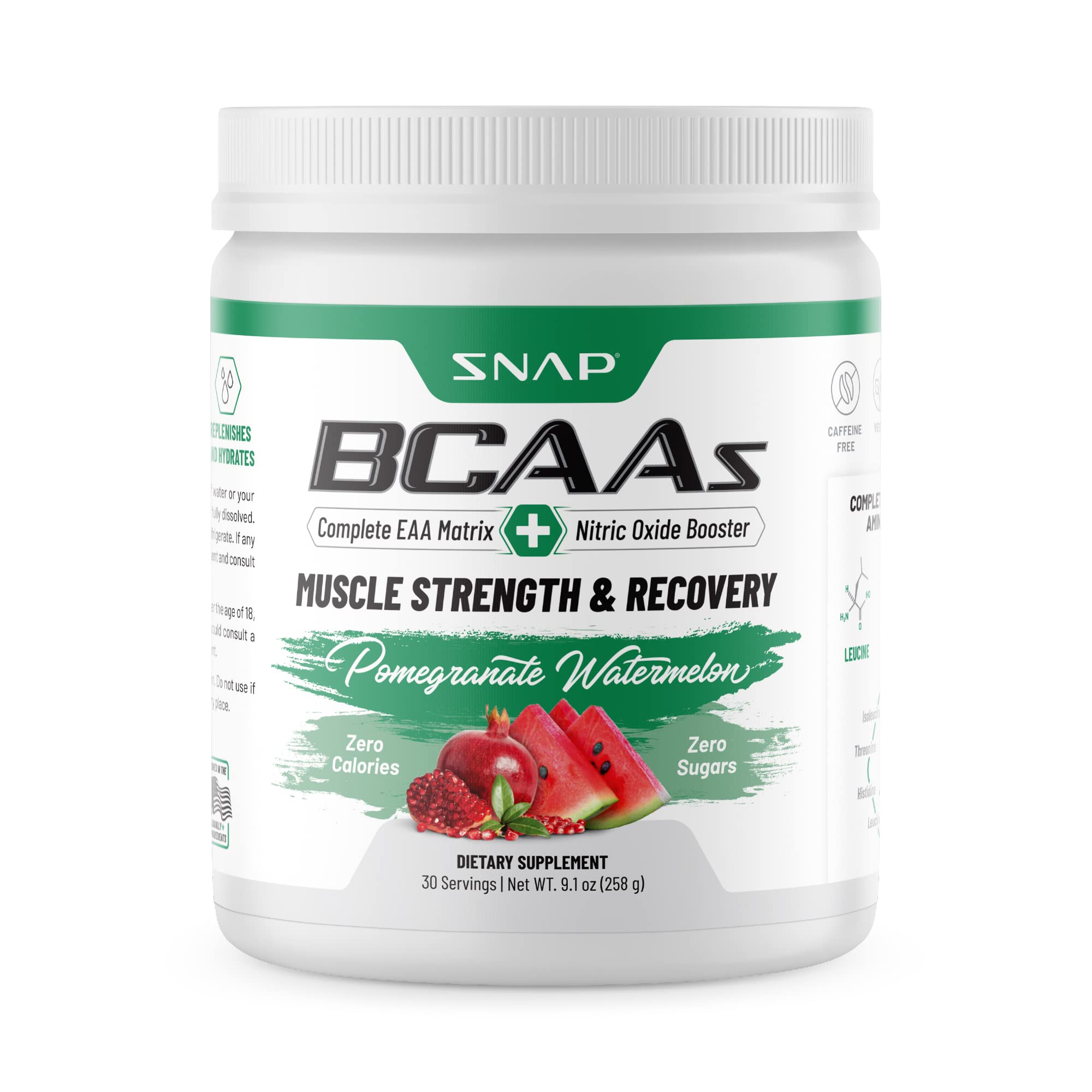 Foto 2 pulgar | Suplemento Snap Bcaa En Polvo Essential Amino Energy Sandía - Venta Internacional.