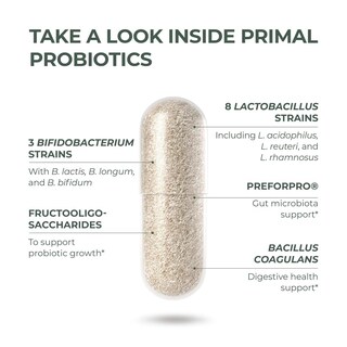 Foto 4 | Suplemento Primal Harvest Prebiotics Y Probiotics 30 Cápsulas - Venta Internacional.