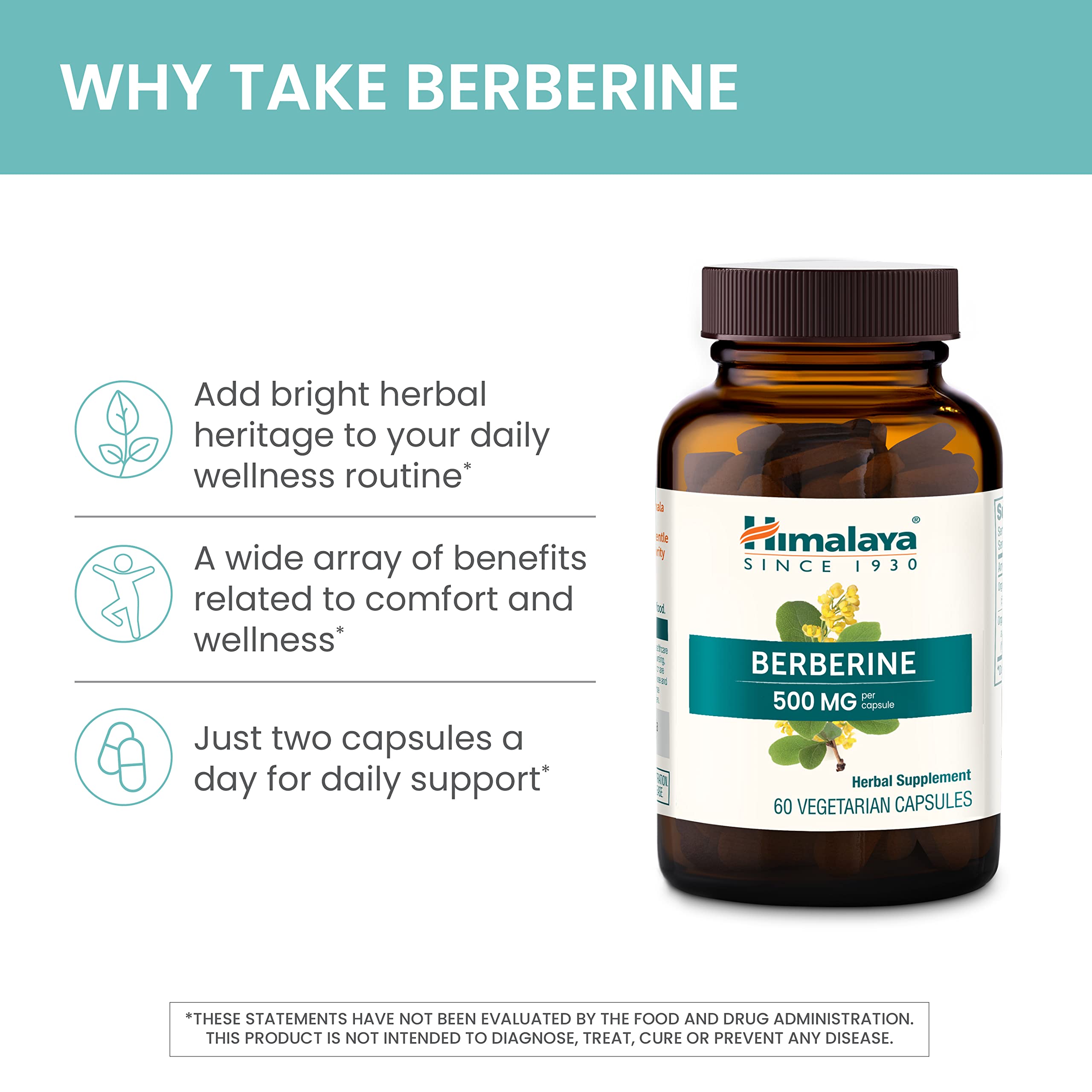 Foto 4 | Suplemento De Berberina Del Himalaya 1000 Mg 60 Cápsulas Vegano - Venta Internacional.
