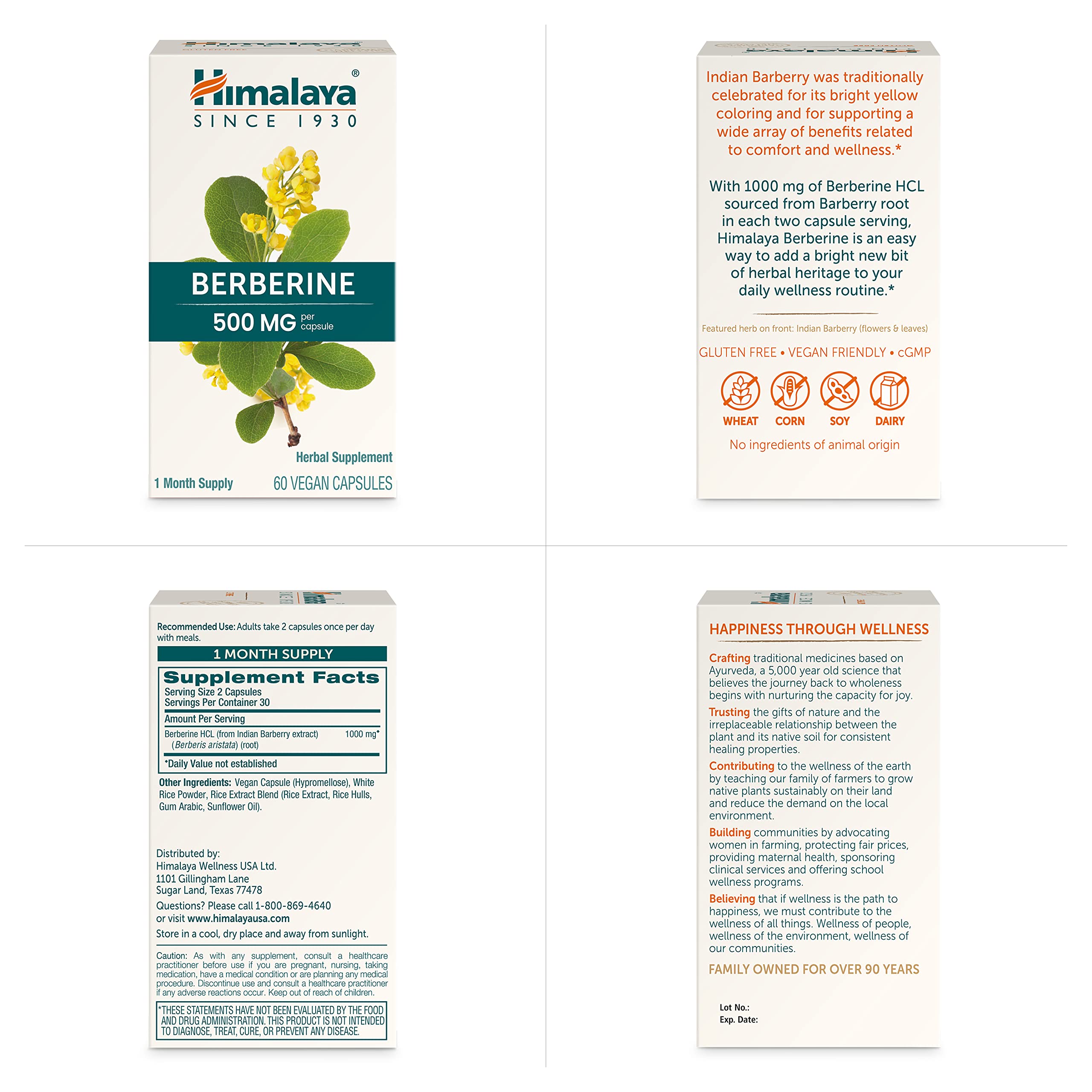 Foto 8 pulgar | Suplemento De Berberina Del Himalaya 1000 Mg 60 Cápsulas Vegano - Venta Internacional.