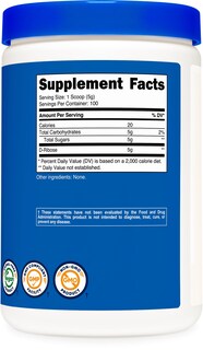 Foto 5 | Suplemento Nutricost De D-ribosa En Polvo, 500 G, 5000 Mg/porción - Venta Internacional.