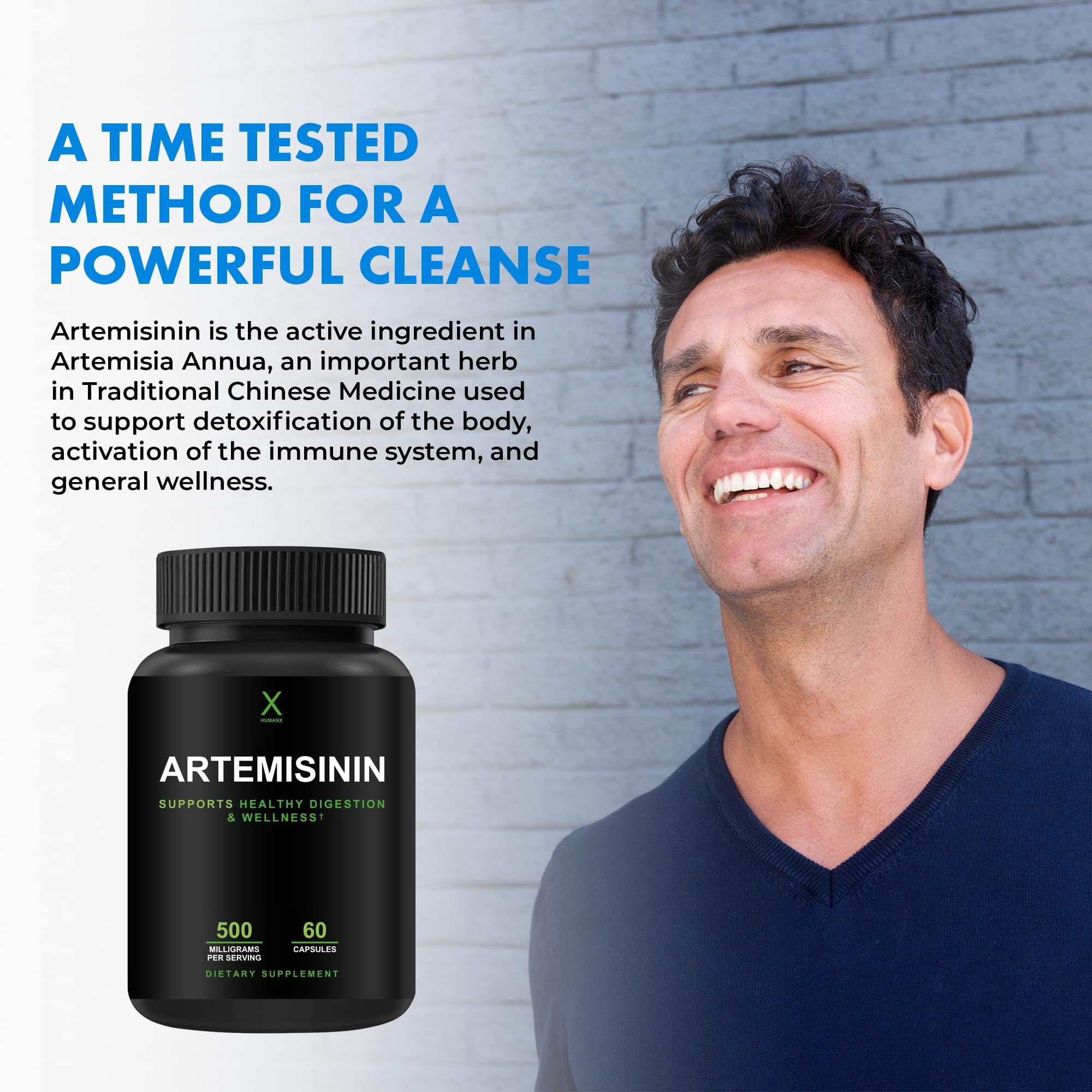 Foto 4 | El Suplemento Humanx De 500 Mg De Artemisinina Apoya Un Envejecimiento Saludable - Venta Internacional.