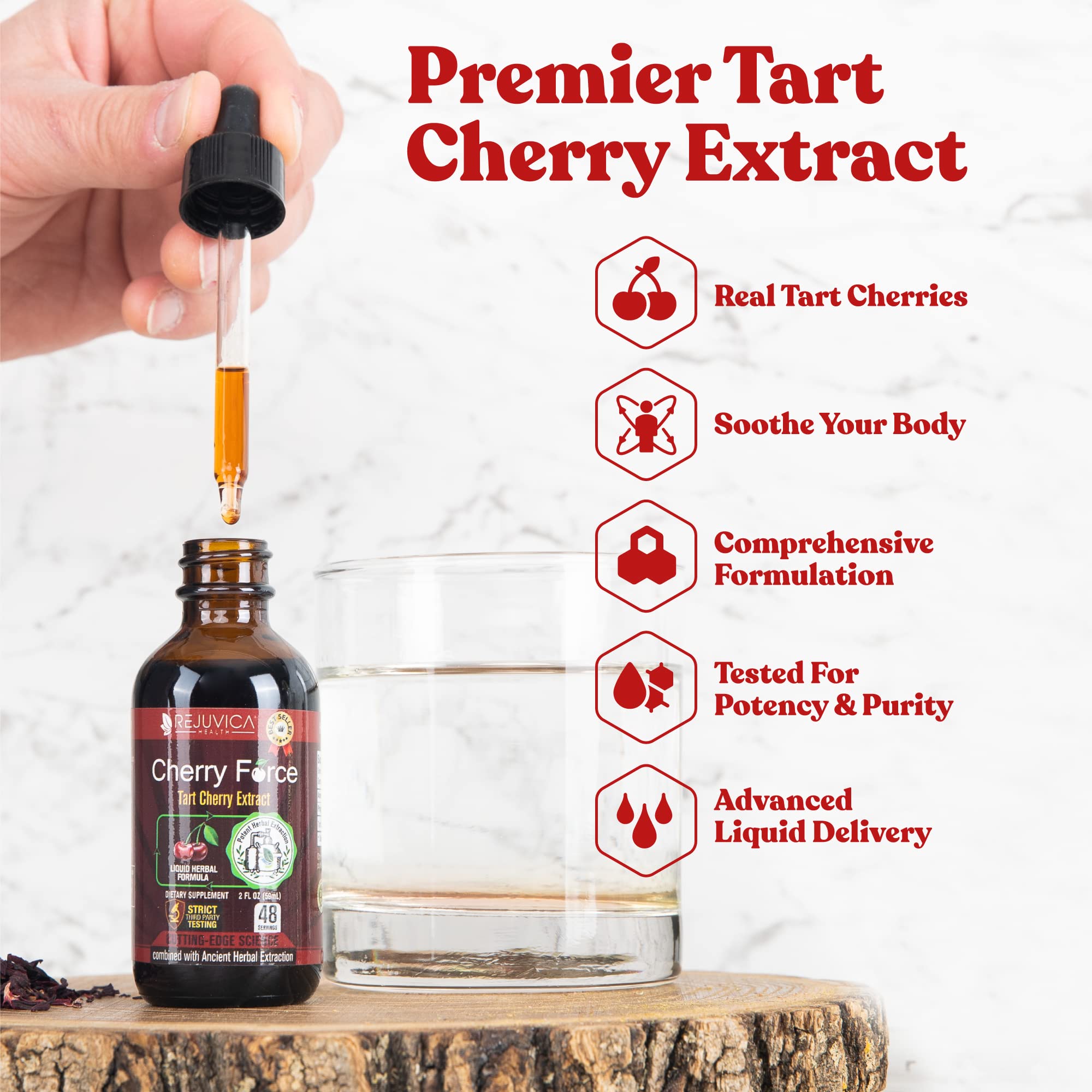 Foto 2 | Suplemento De Extracto Avanzado De Cereza Ácida Rejuvica Health Cherry Force - Venta Internacional.