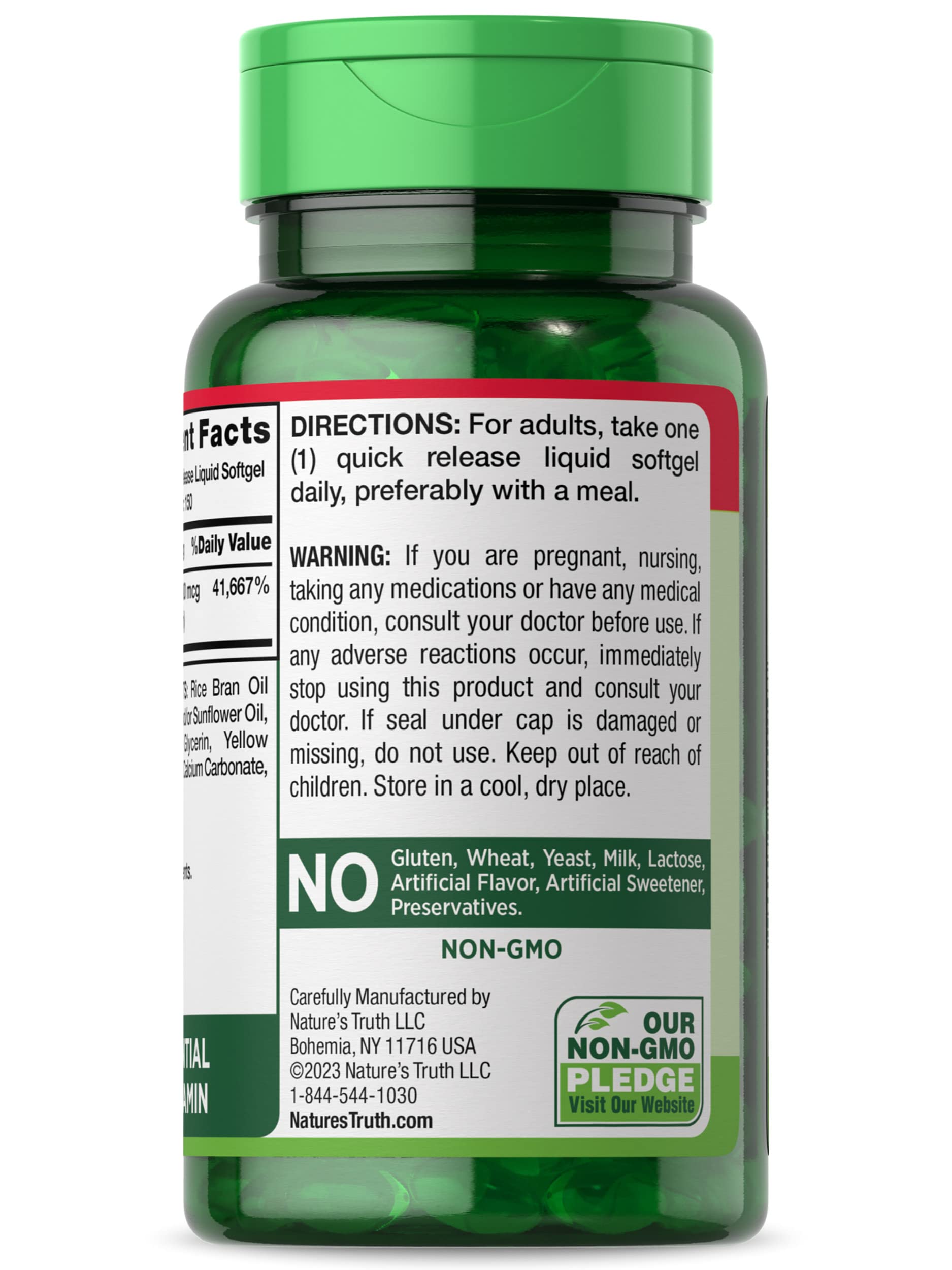 Foto 7 pulgar | Suplemento De Vitamina B12 De Nature's Truth, 1000 Mcg, 150 Cápsulas Blandas - Venta Internacional.