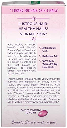 Foto 4 pulgar | Suplemento Nature's Bounty Hair Skin & Nails 150 Cápsulas Blandas - Venta Internacional.