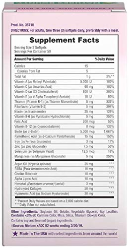 Foto 5 pulgar | Suplemento Nature's Bounty Hair Skin & Nails 150 Cápsulas Blandas - Venta Internacional.