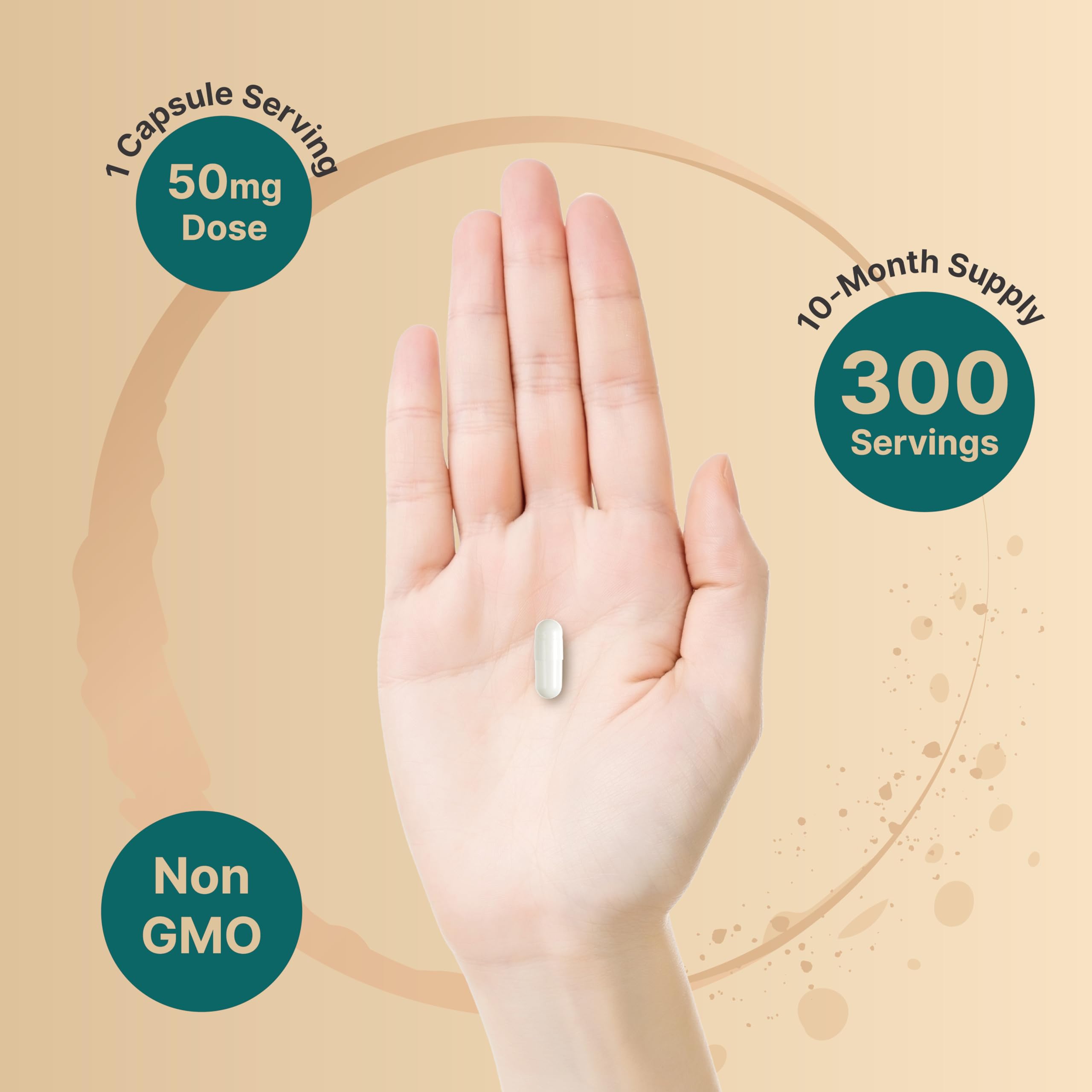 Foto 5 pulgar | Suplemento Naturebell Dhea 50 Mg 300 Cápsulas Micronizadas - Venta Internacional.