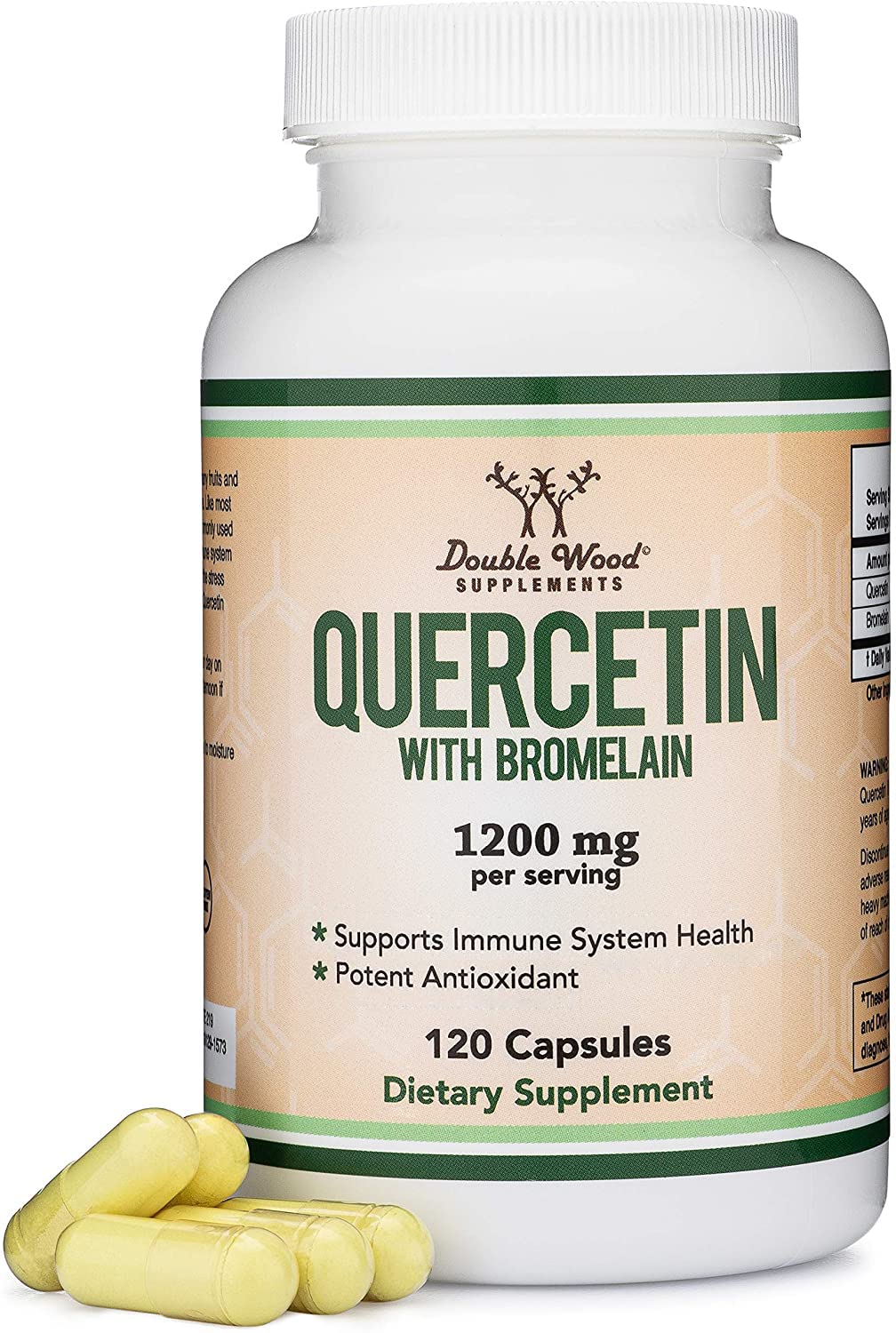 Foto 1 | Suplementos De Quercetina De Madera Doble Con Bromelina, 120 Cápsulas - Venta Internacional.