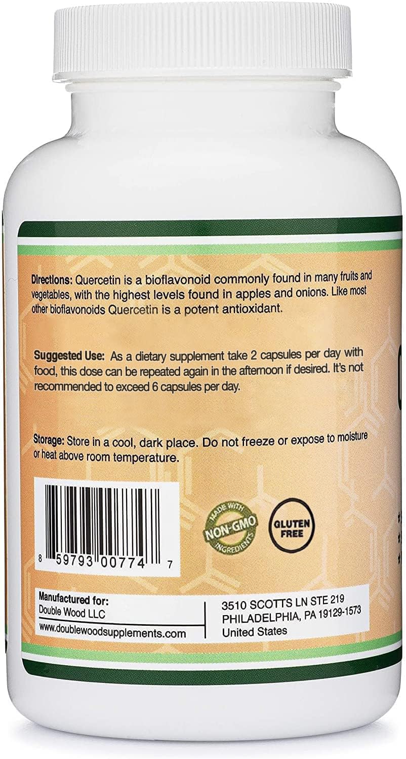 Foto 4 pulgar | Suplementos De Quercetina De Madera Doble Con Bromelina, 120 Cápsulas - Venta Internacional.