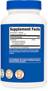 Foto 5 | Suplemento Nutricost De Extracto De Acai, 2,2 G, 120 Cápsulas Vegetarianas - Venta Internacional.