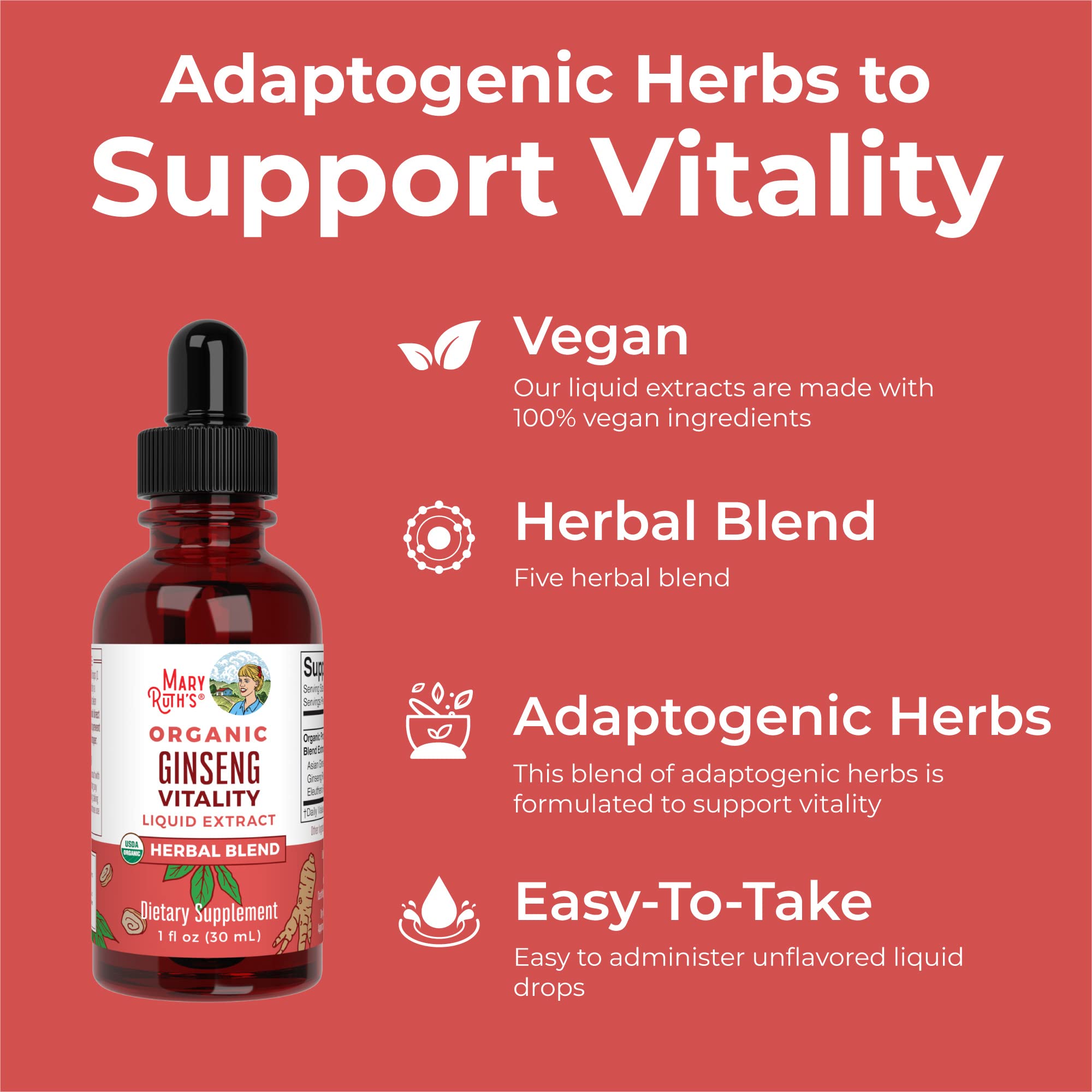 Foto 5 pulgar | Suplemento Herbal Maryruth Organics Brain Boost 30 Ml - Venta Internacional.