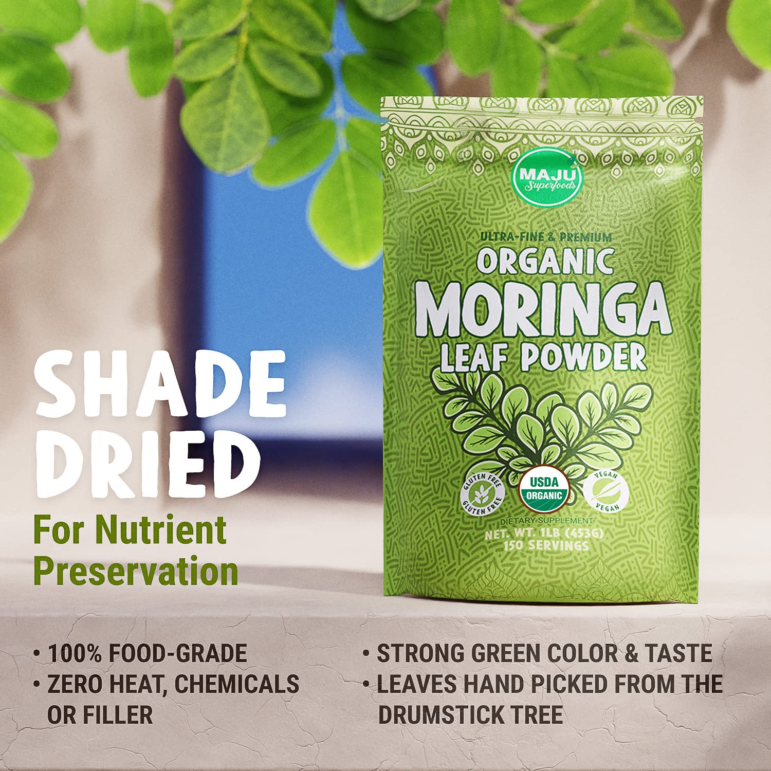 Foto 3 pulgar | Suplemento Maju Superfoods, Cápsulas De Moringa, 90 Unidades - Venta Internacional.