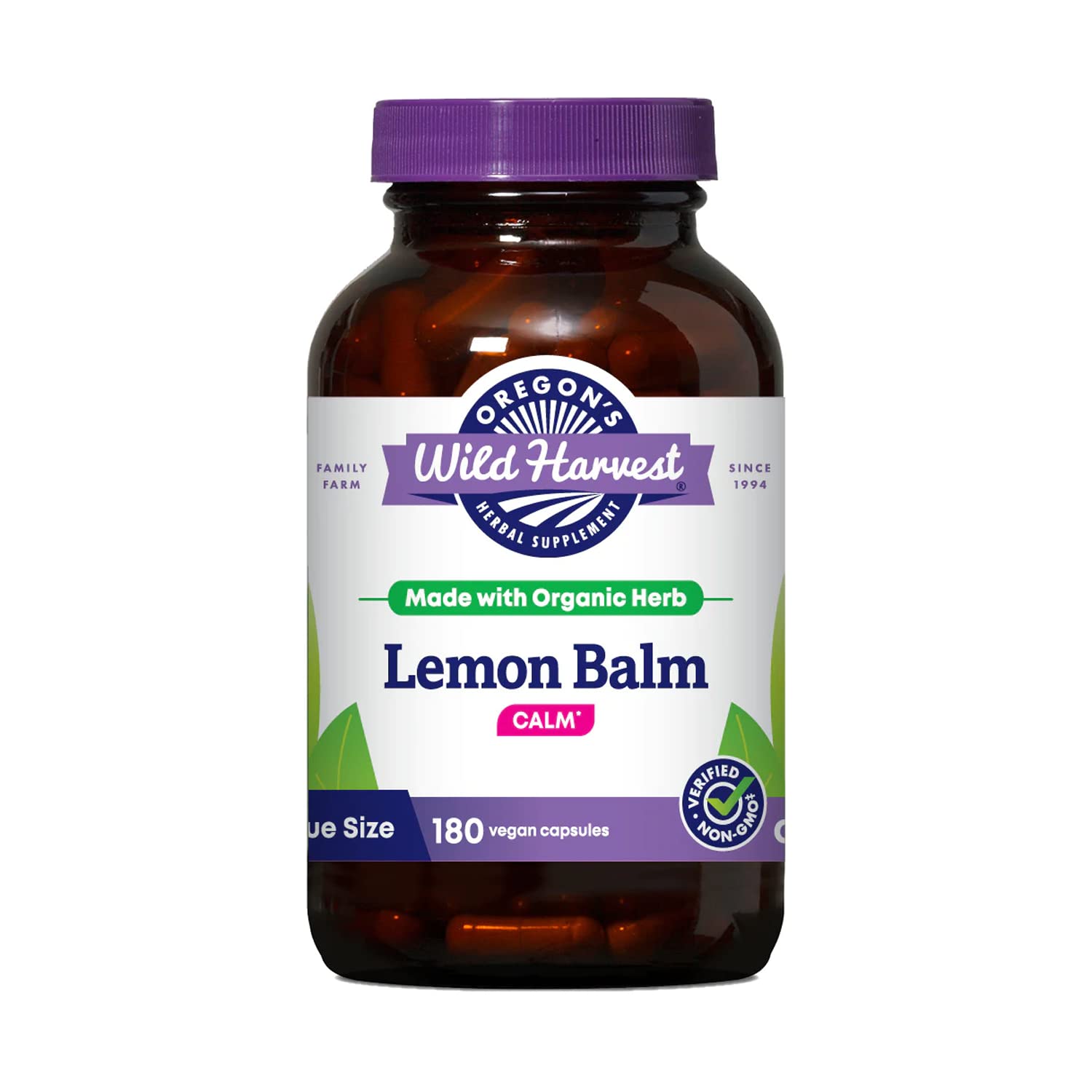 Foto 2 pulgar | Suplemento Herbal Oregon's Wild Harvest Lemon Balm 1125 Mg - Venta Internacional.