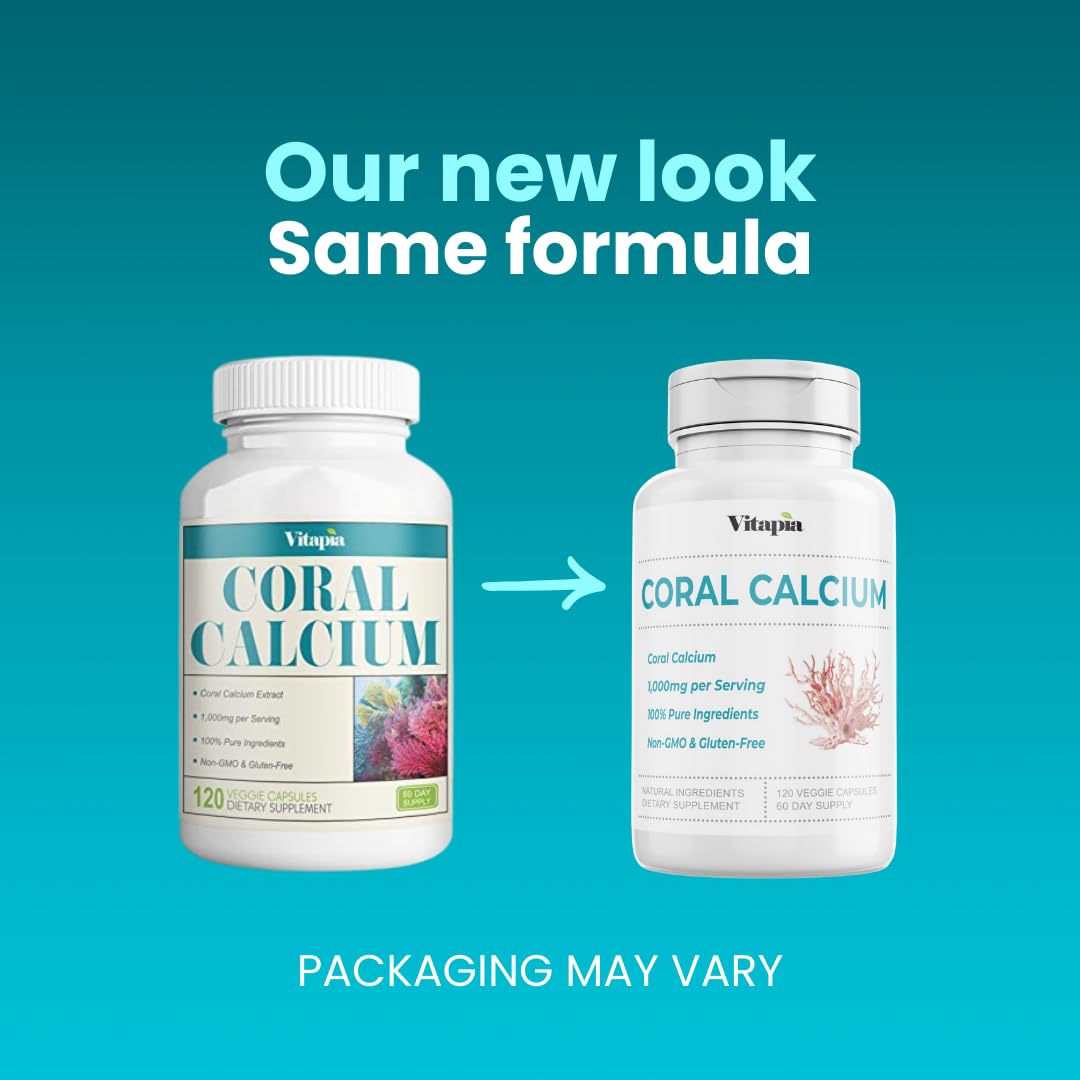 Foto 2 | Suplemento Vitapia Coral Calcium En Polvo 1000 Mg 120 Cápsulas - Venta Internacional.