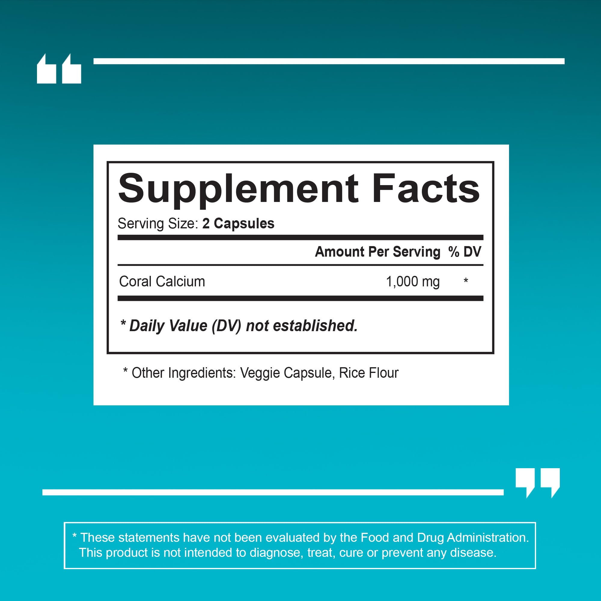 Foto 7 pulgar | Suplemento Vitapia Coral Calcium En Polvo 1000 Mg 120 Cápsulas - Venta Internacional.