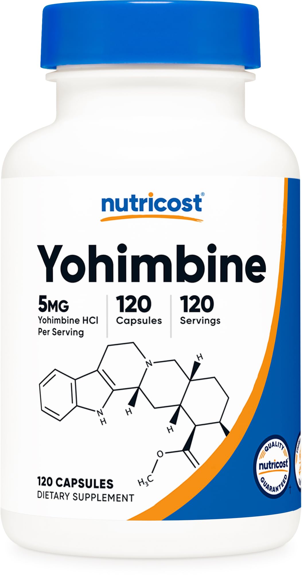 Foto 2 pulgar | Suplemento Nutricost Yohimbina Hcl 5 Mg 120 Cápsulas - Venta Internacional.