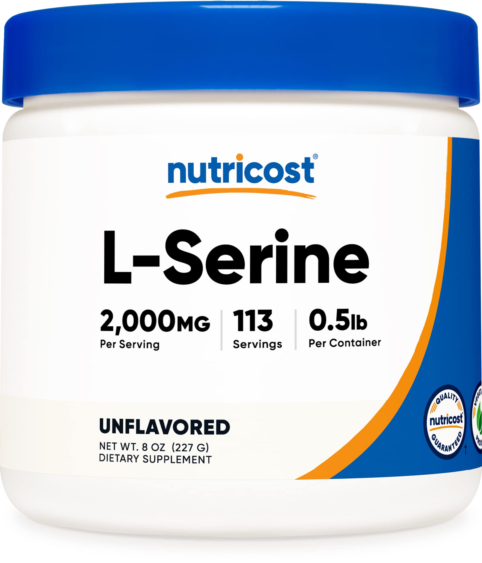 Foto 2 pulgar | Suplemento Nutricost L-serina En Polvo 227 G 113 Porciones 2 G/s - Venta Internacional.