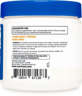 Foto 3 | Suplemento Nutricost L-serina En Polvo 227 G 113 Porciones 2 G/s - Venta Internacional.