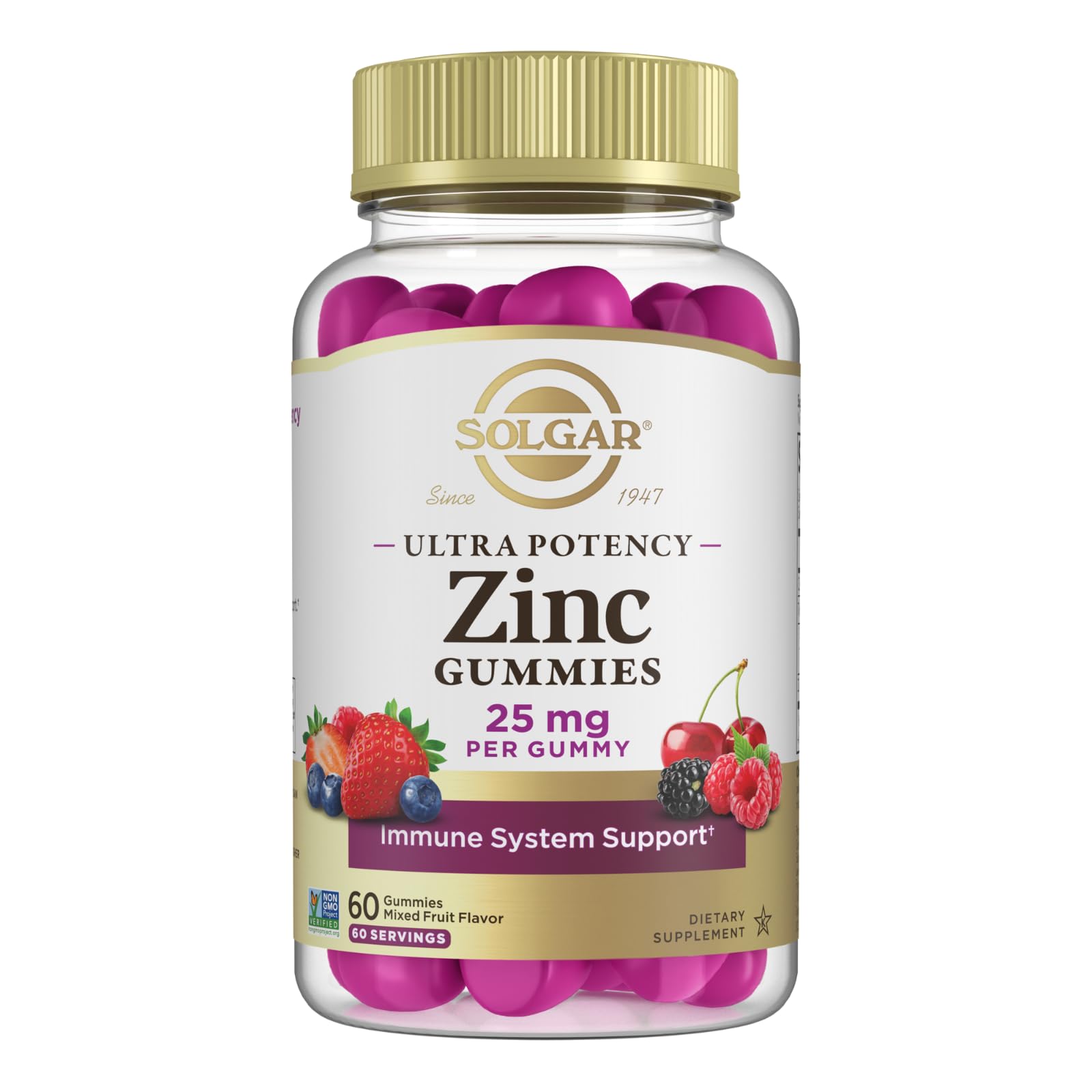 Foto 2 pulgar | Suplemento De Gomitas De Zinc Solgar, Vitamina Para Adultos, 25 Mg, 60 Porciones - Venta Internacional.