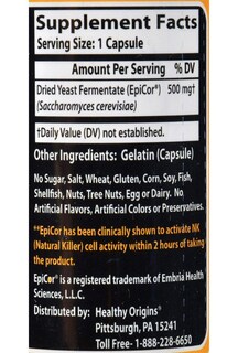 Foto 3 | Suplemento Epicor De Healthy Origins, 500 Mg, 60 Cápsulas - Venta Internacional.