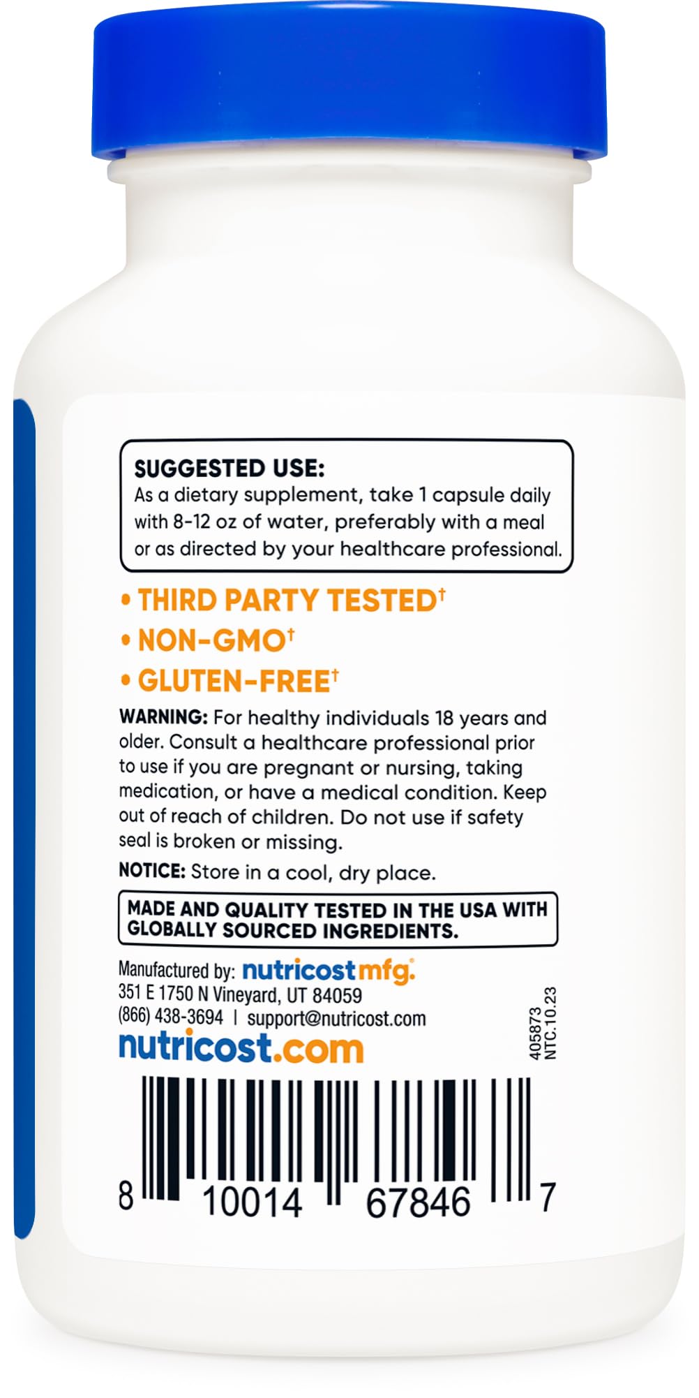Foto 5 pulgar | Suplemento Nutricost Apigenin 50 Mg 180 Cápsulas Veganas - Venta Internacional.