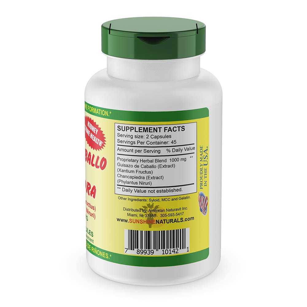 Foto 4 | Suplemento Dietético Sunshine Naturals Stonebreaker 90 Cápsulas - Venta Internacional.
