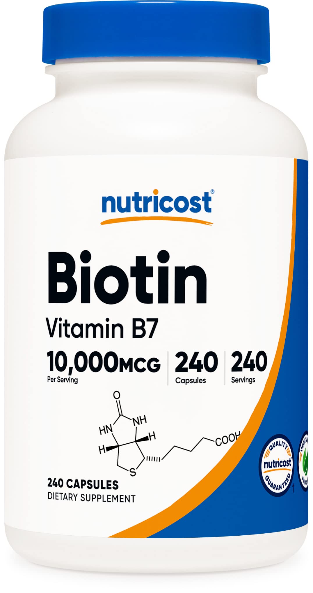 Foto 2 pulgar | Suplemento Nutricost De Biotina (vitamina B7), 10,000 Mcg, 240 Cápsulas - Venta Internacional.