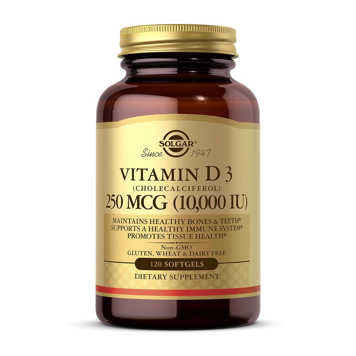 Foto 1 | Suplemento Solgar De Vitamina D3 250 Mcg (10 000 Ui) 120 Cápsulas Blandas - Venta Internacional.