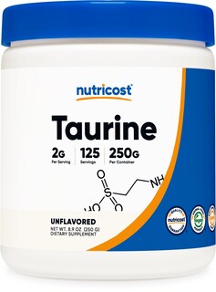 Foto 1 | Suplemento Nutricost De Taurina En Polvo 250 G - 125 Porciones - Venta Internacional.