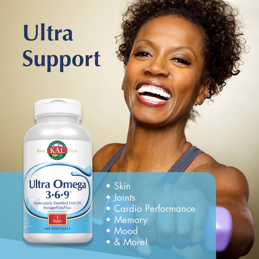 Foto 3 | Suplemento Kal Ultra Omega 3-6-9 1200 Mg De Aceite De Pescado 200 Cápsulas Blandas - Venta Internacional.