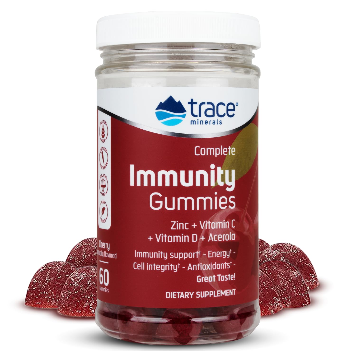 Foto 1 | Gomitas Trace Minerals Immunity Con Zinc, Vitamina C, D, 60 G - Venta Internacional.