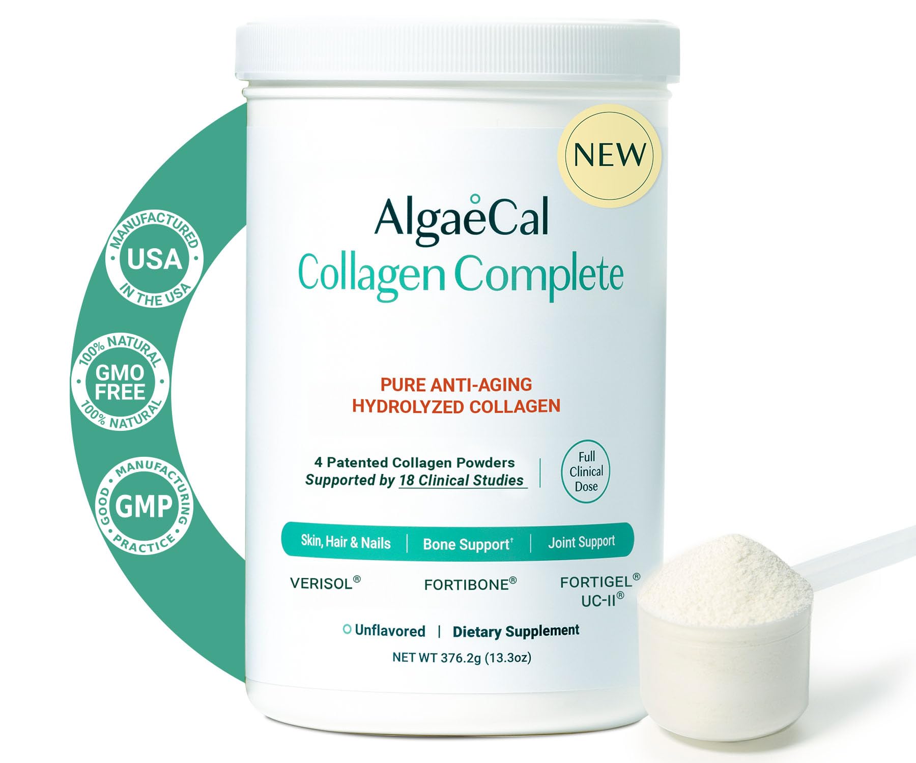 Foto 2 pulgar | Suplemento De Colágeno Hidrolizado Algaecal Completo, 30 Porciones - Venta Internacional.