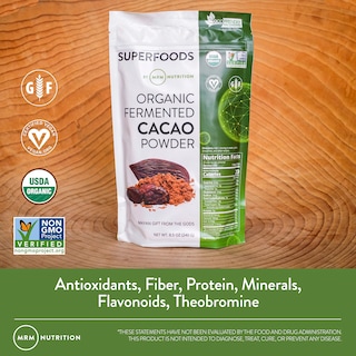 Foto 3 | Cacao En Polvo Mrm Nutrition Fermentado Orgánico 1,2 Kg - Venta Internacional.