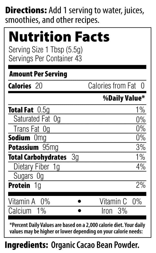 Foto 4 | Cacao En Polvo Mrm Nutrition Fermentado Orgánico 1,2 Kg - Venta Internacional.