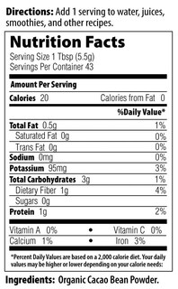 Foto 4 | Cacao En Polvo Mrm Nutrition Fermentado Orgánico 1,2 Kg - Venta Internacional.