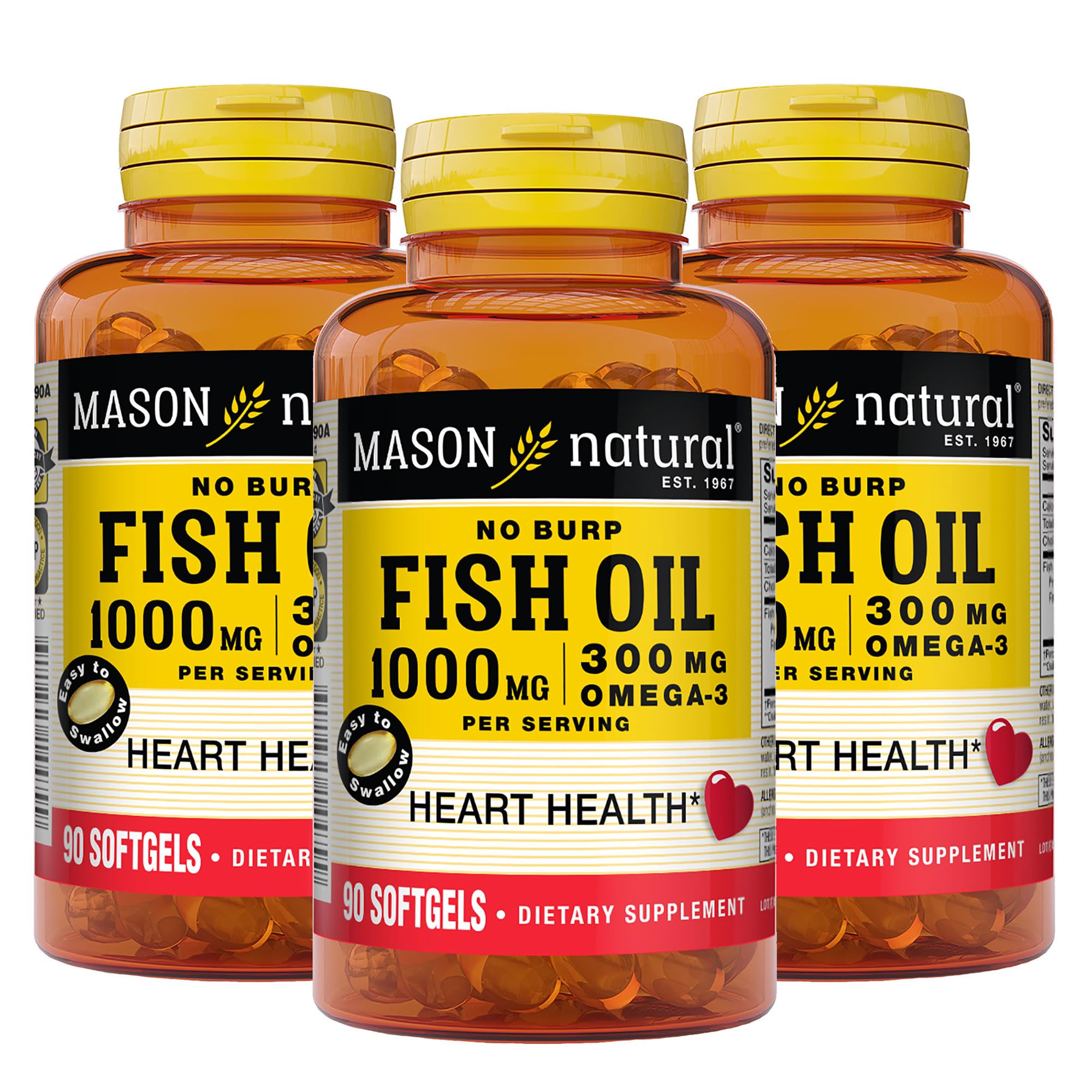Foto 2 pulgar | Suplemento De Aceite De Pescado Mason Natural Omega-3 1000 Mg 90 Cápsulas Blandas - Venta Internacional.