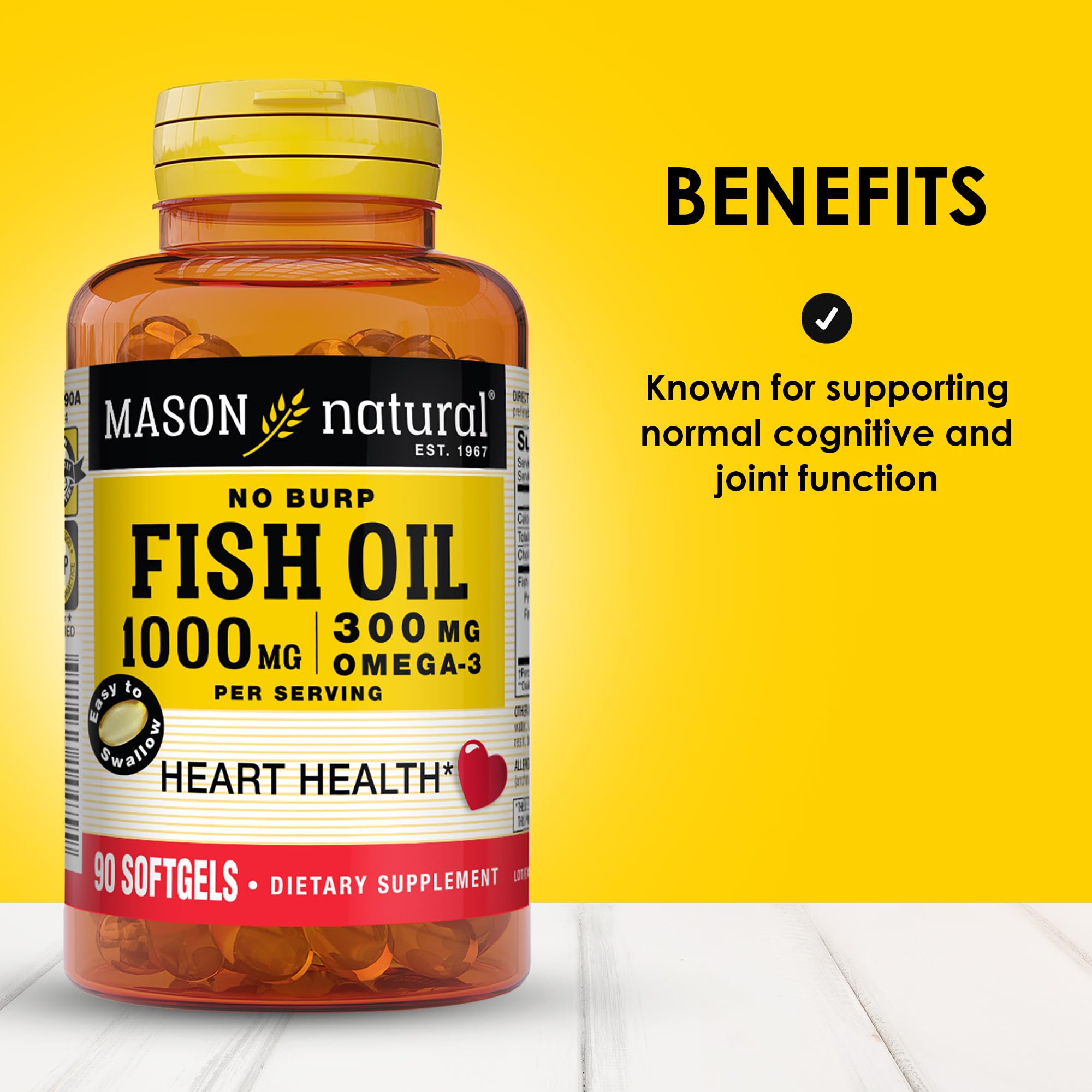 Foto 3 pulgar | Suplemento De Aceite De Pescado Mason Natural Omega-3 1000 Mg 90 Cápsulas Blandas - Venta Internacional.
