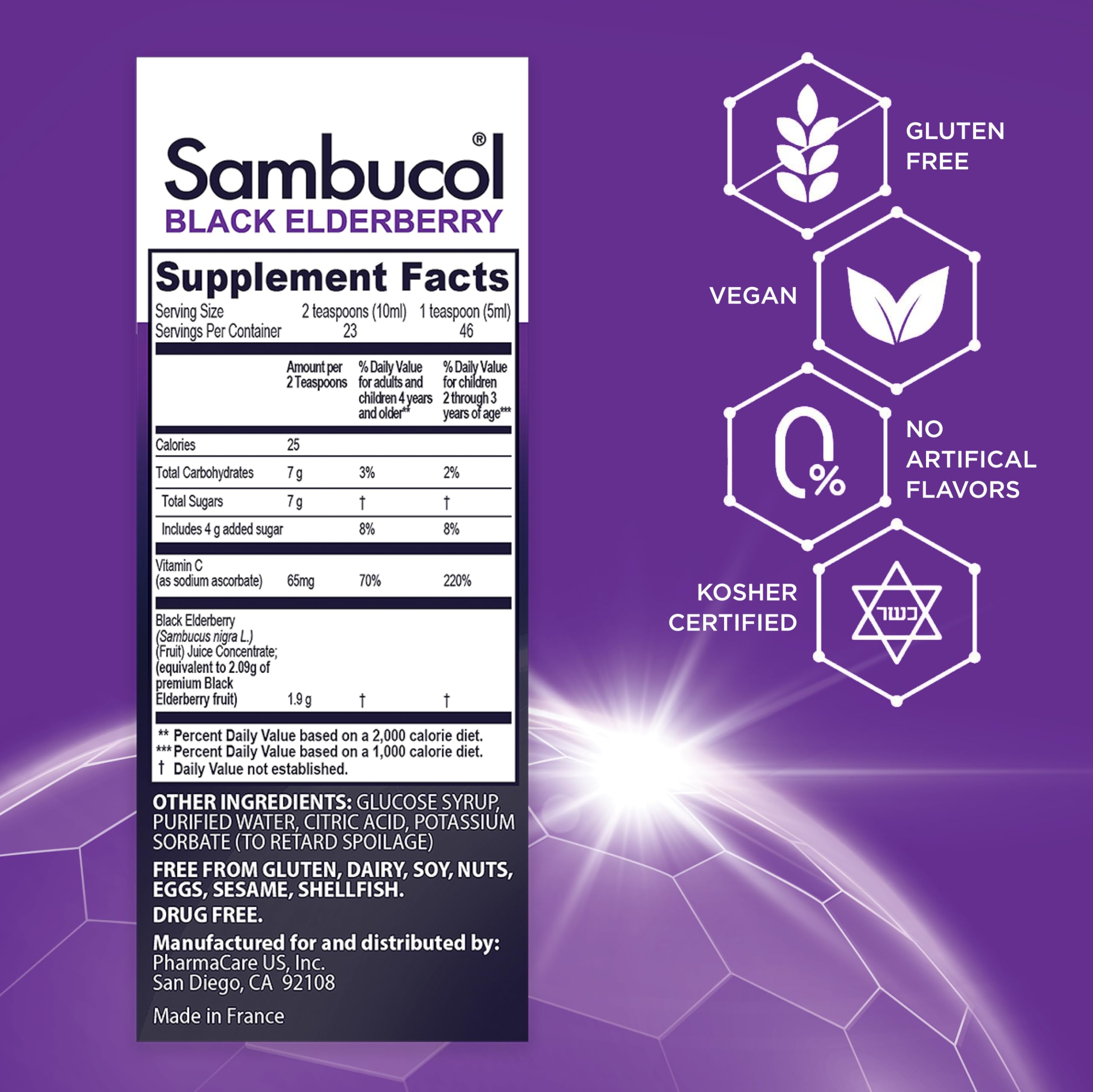 Foto 6 pulgar | Sirope Sambucol Black Elderberry Para Niños, 120 Ml, Apoyo Inmunológico - Venta Internacional.