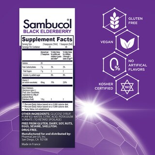 Foto 5 | Sirope Sambucol Black Elderberry Para Niños, 120 Ml, Apoyo Inmunológico - Venta Internacional.